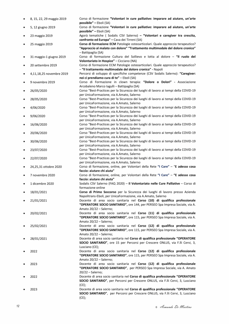 curriculum 12