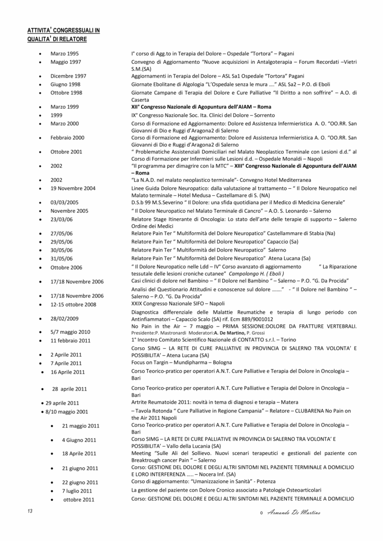 curriculum 13