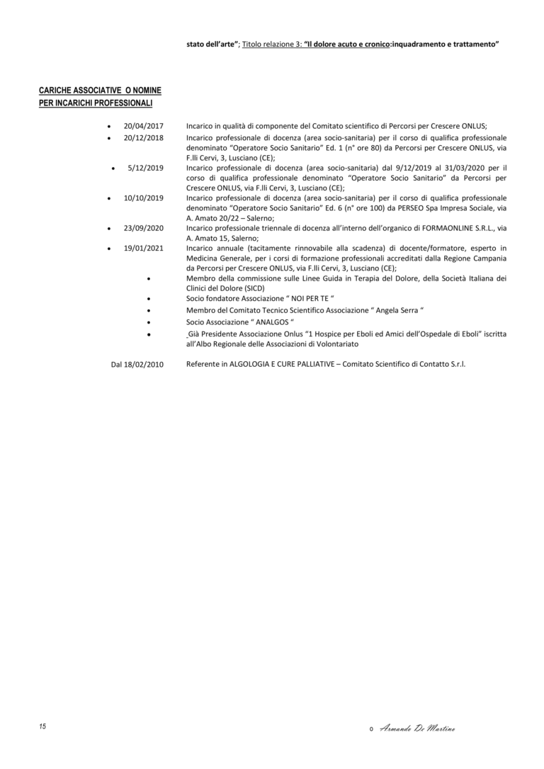 curriculum 15
